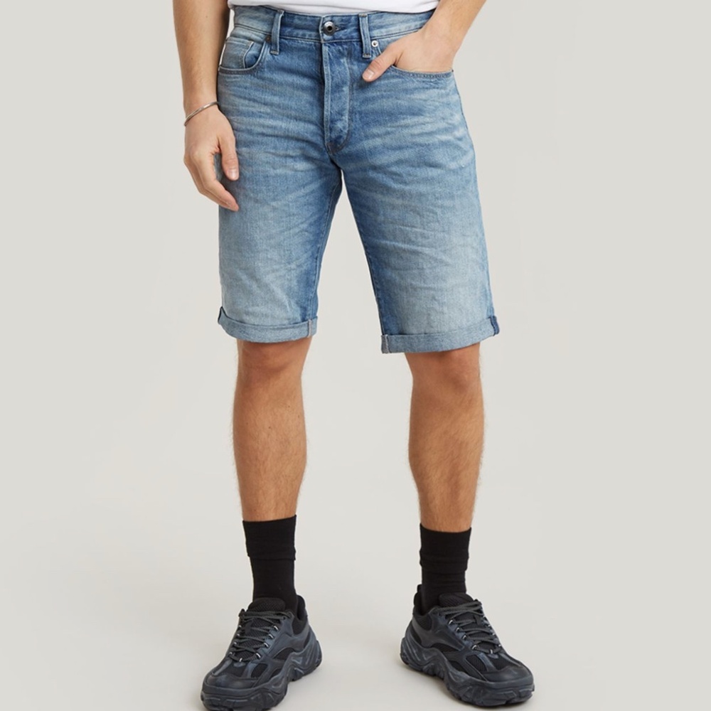 G-STAR 3301 STRAIGHT DENIM SHORT - 34